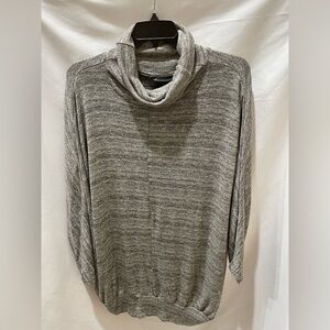 Lane Bryant Women's Sweater 26/28 Cowl Neck Shimmer Metallic Dolman Sleeve Top